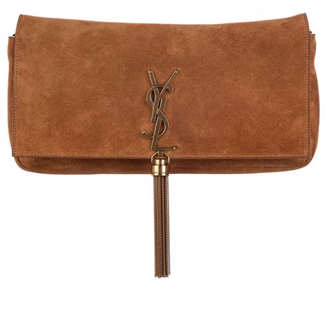 ysl brown suede clutch|Y TOTE IN LEATHER .